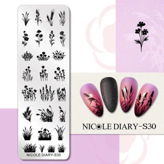 Пластина для стемпінга Nicole Diary S30