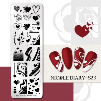 Пластина для стемпінга Nicole Diary S23