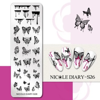 Пластина для стемпінга Nicole Diary S26