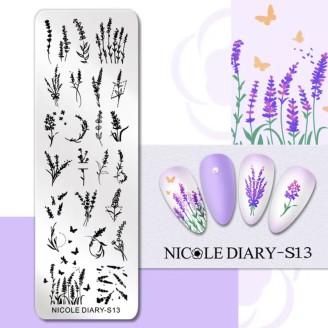 Пластина для стемпінга Nicole Diary S13