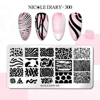 Пластина для стемпінга Nicole Diary 300