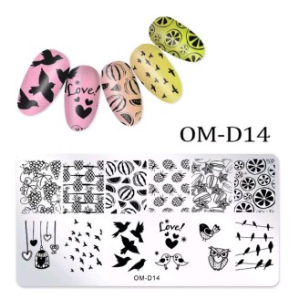 Пластини для стемпінга OM-D14