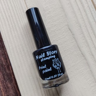 Лак для стемпінга Nail Story чорний