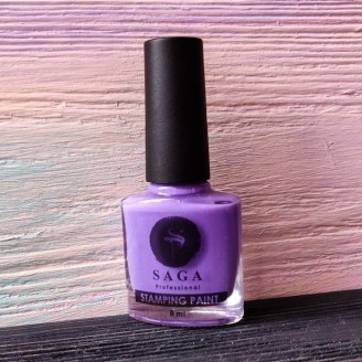 Краска для стемпинга Saga серо-фиолетовая