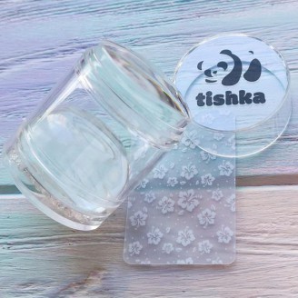 Штамп для стемпінга подвійний Tishka XL прозорий