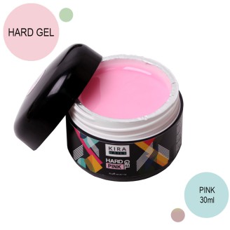 Гель для нарощування Kira Nails Hard Gel Pink 30г