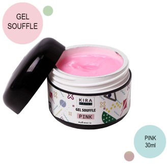 Гель для нарощування Kira Nails Gel Souffle, Pink 30г