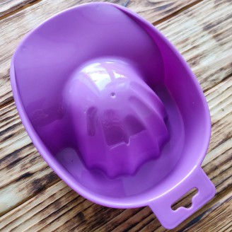 Ванночка для маникюра фиолетовая