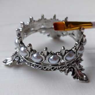 Підставка для пензликів корона срібло